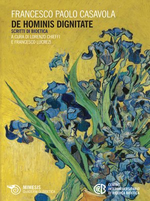 cover image of De hominis dignitate
